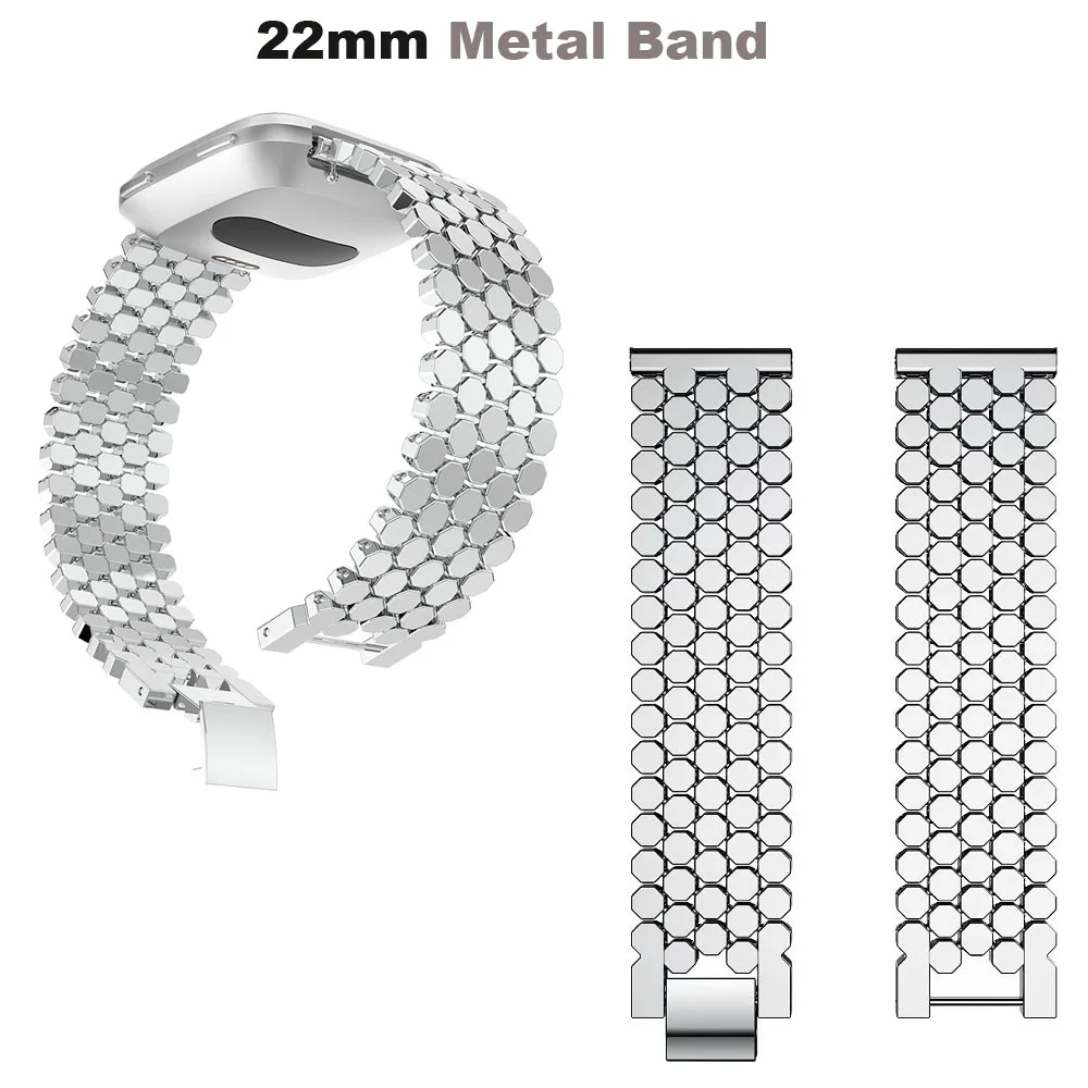 22 мм Браслет Для Xiaomi Amazfit Pace Stratos 2 ремешок для часов Amazfit GTR 47 мм браслет из нержавеющей стали для samsung gear S3