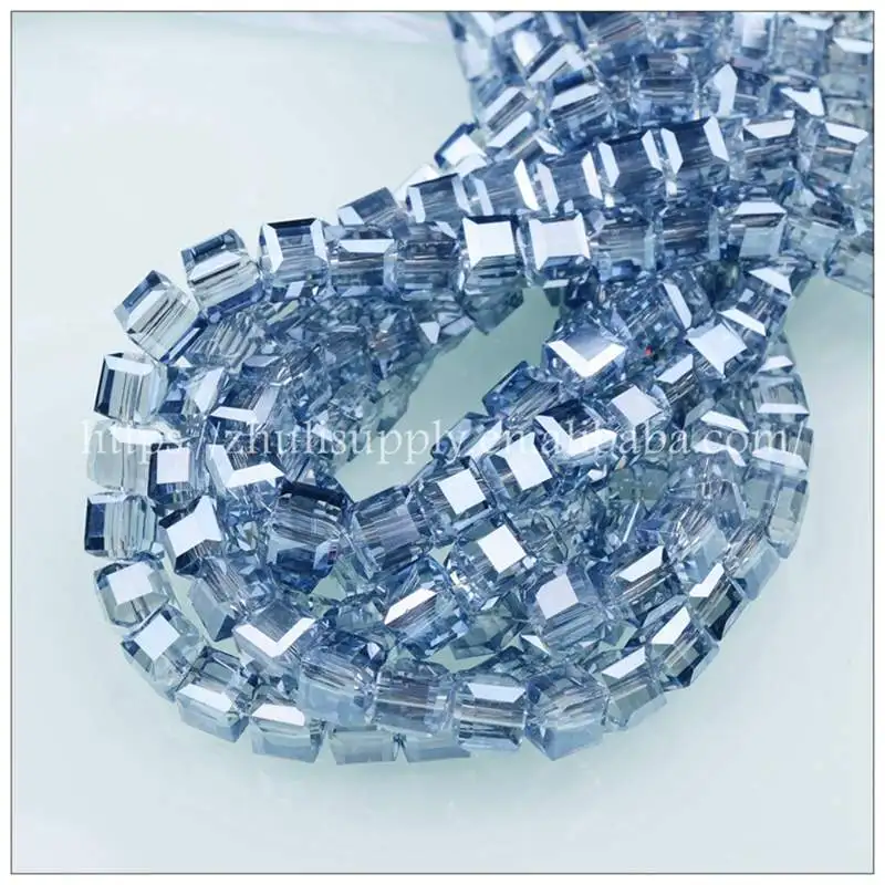 Juleecrystal кубчиеские Бусины 2/3/4/6/8/10/12/14 мм все размеры, свободные штаны с украшением в виде кристаллов квадратные стеклянные бусины для изготовления ювелирных изделий - Цвет: A4-008
