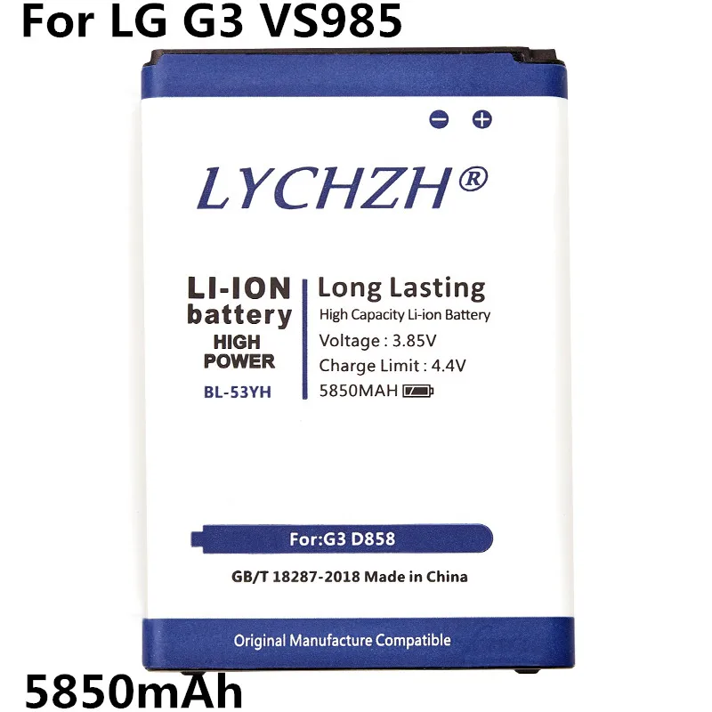 Новый оригинальный LG BL-53YH Батарея для Optimus G3 D850 D851 D855 LS990 D830 VS985 F400 BL53YH (2018 год