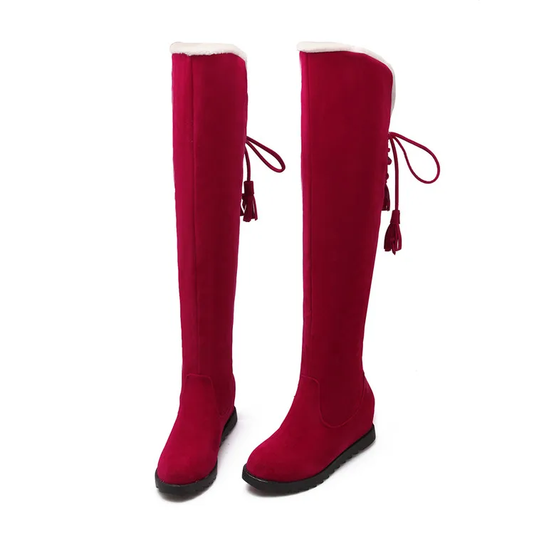 Красный Зимние ботинки; botas mujer; женские ботинки; модные мотоциклетные ботинки Martin; Outono Inverno Botas De Couro Femininas; 9020 - Цвет: Красный