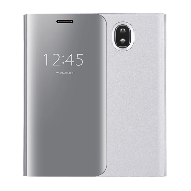 Asuwish откидная крышка кожаный чехол для Samsung Galaxy J7 J5 J3 j730f j530f Clear View чехол для телефона ЕС Евразийского версия