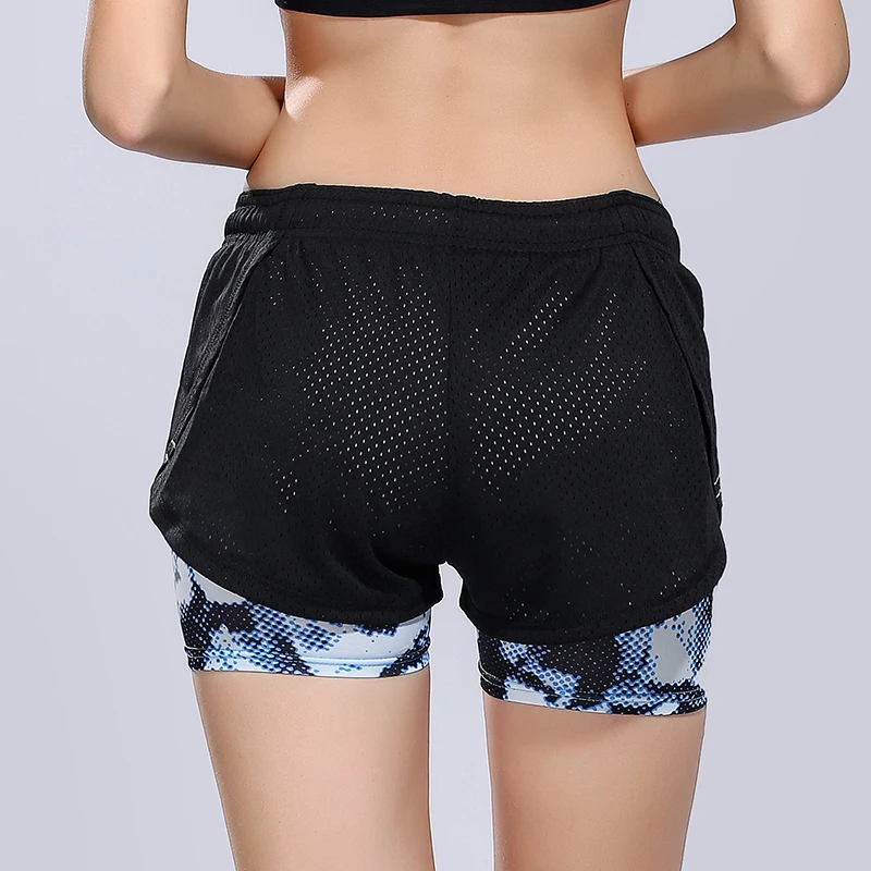 Besgo летние спортивные шорты Для женщин эластичный пояс короткие быстросохнущая