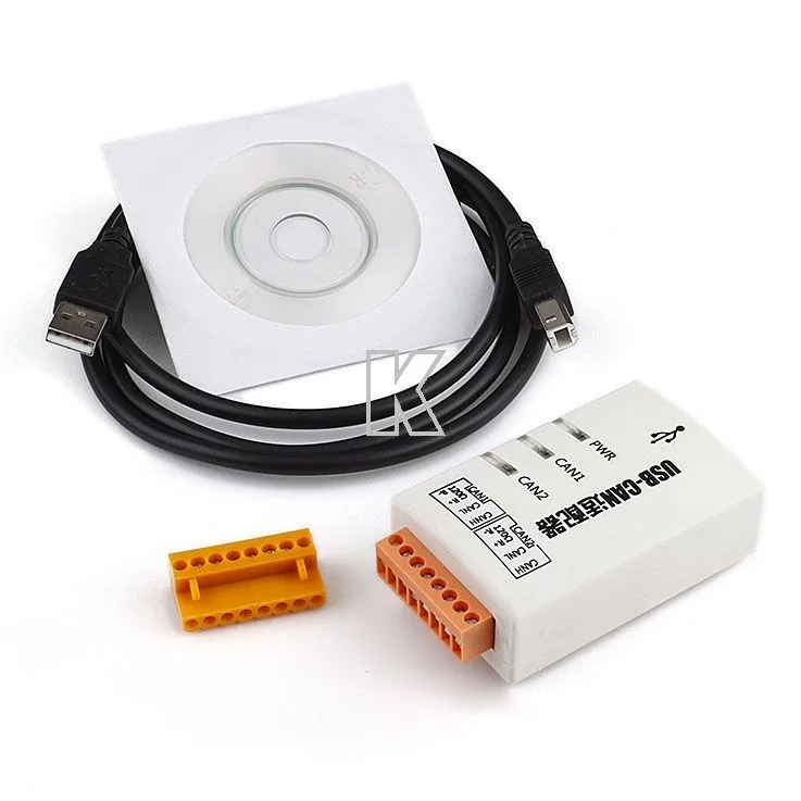 Профессиональный 2 порта USB-CAN USB CAN BUS USBCAN II CANopen J1939 DeviceNet анализатор ZLG, руководство на английском языке и программное обеспечение