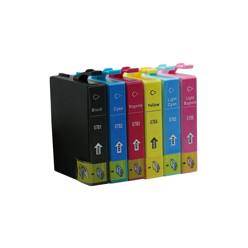 Совместимый картридж с чернилами совместим Epson Stylus Photo R260/R280/R380/RX580/RX595/RX680 printer 0781 12