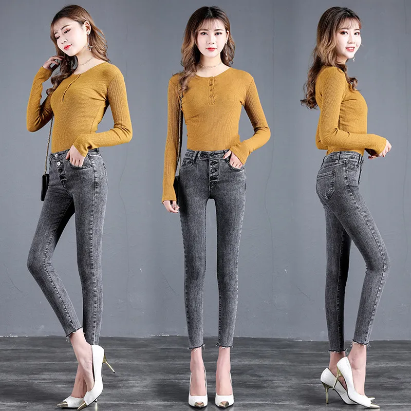 Hodisytian весенние модные женские джинсы облегающие высокая талия Boyfriend Jegging