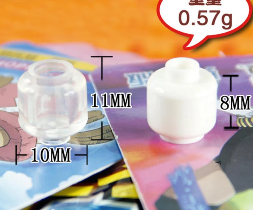 50 шт./лот головка простой блочный кирпич сделай сам детали совместимые со всеми