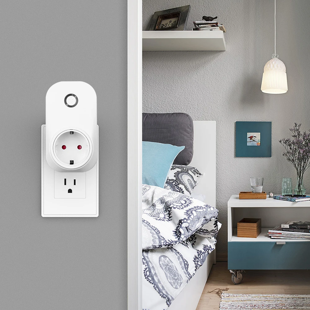 Kebidu 10A умный WiFi Пульт дистанционного управления таймер розетка ЕС вилка для