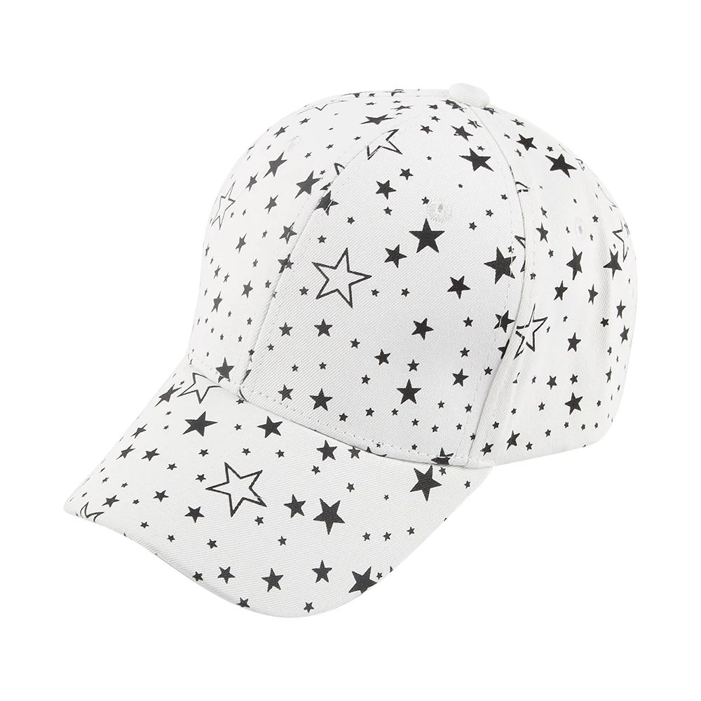 Winfox Новинка Весна Лето Черный Белый Цвет Звезда Gorras Casquette папа шапки бейсболки