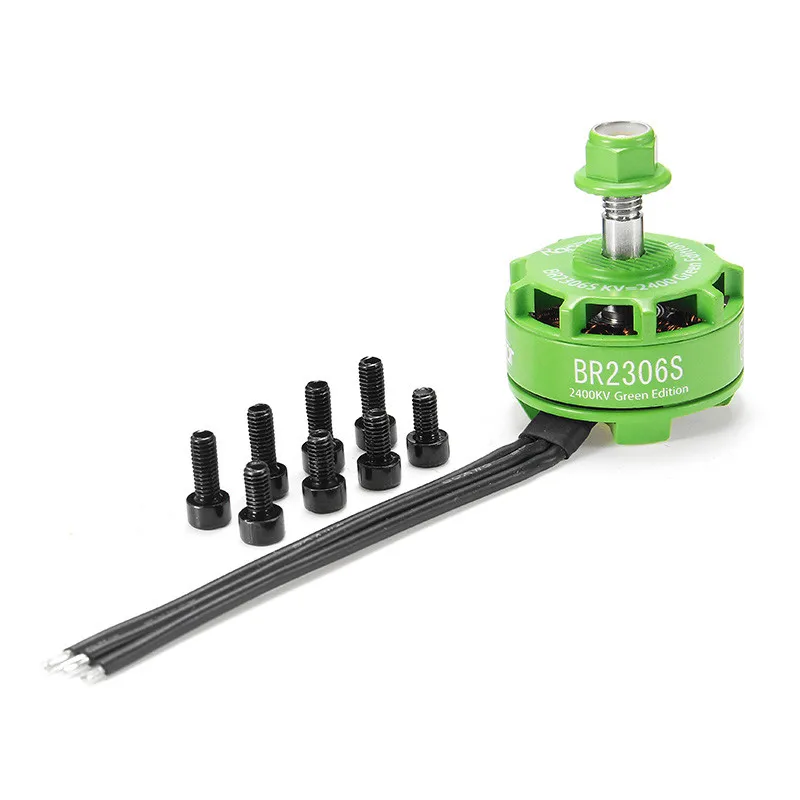 Racerstar 2306 BR2306S Green Edition 2400KV 2 4S бесщеточный двигатель для X210 X220 250 300 Гоночная рама RC