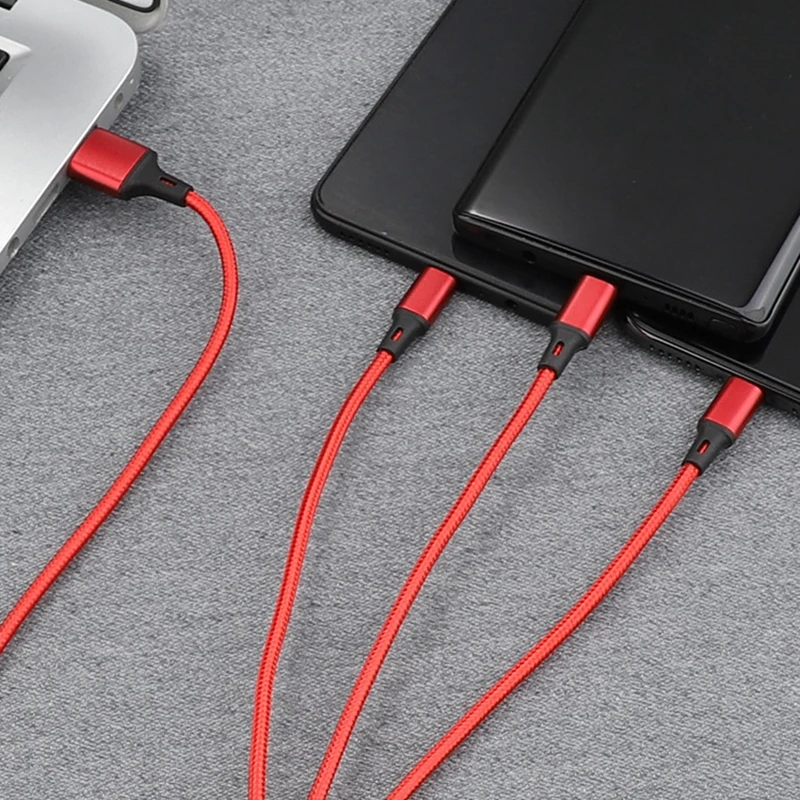 3 в 1 USB кабель мобильного телефона кабель для передачи данных type C IOS Micro для Iphone X Xs 8 7 6 samsung S9 S8 Xiaomi huawei провод для быстрой зарядки