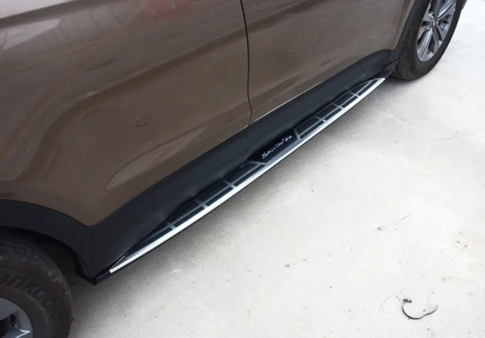 Автомобильные подножки для Hyundai Santa Fe ix45 2013.2014.2015.2016.2017 боковые педали высокого