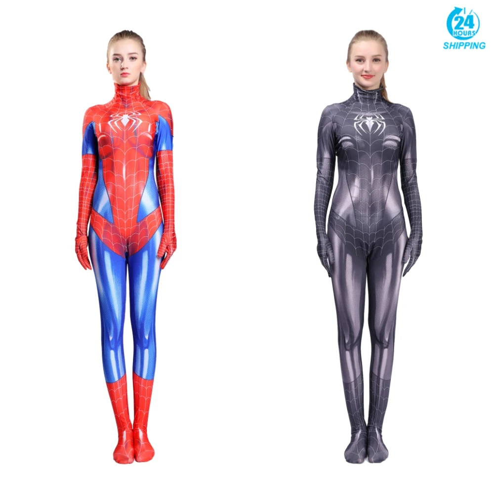 Костюм супергерой Zentai с 3D принтом SPIDER MJ костюм для косплея| |