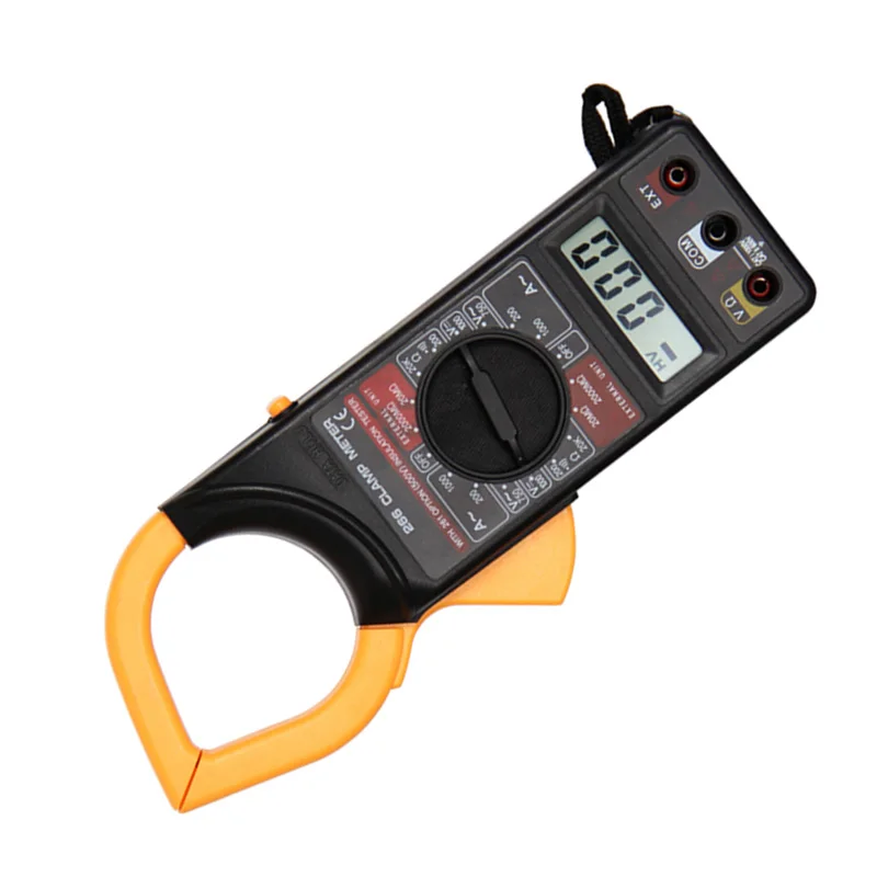 DT266 AC/DC Цифровой мультиметр зажим Электронный вольт ампер тестер сопротивления измеритель данных ЖК-дисплей измерительный инструмент