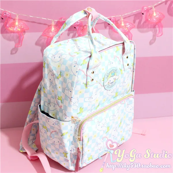 Милый мультяшный рюкзак с рисунком собаки Cinnamoroll, женская школьная сумка, школьные сумки для девочек-подростков, школьная сумка на плечо, дорожная сумка