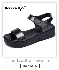 BeckyWalk/летние шлепанцы; женские сандалии на плоской подошве; женская пляжная обувь из натуральной кожи; цвет белый, черный; Вьетнамки; WSH2742