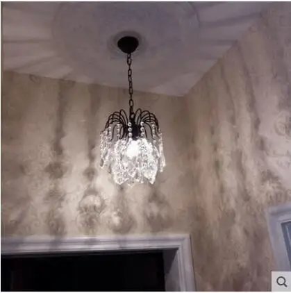 L American Hall chandelier corridor crystal European simple restaurant dining table single head lamp led | Лампы и освещение