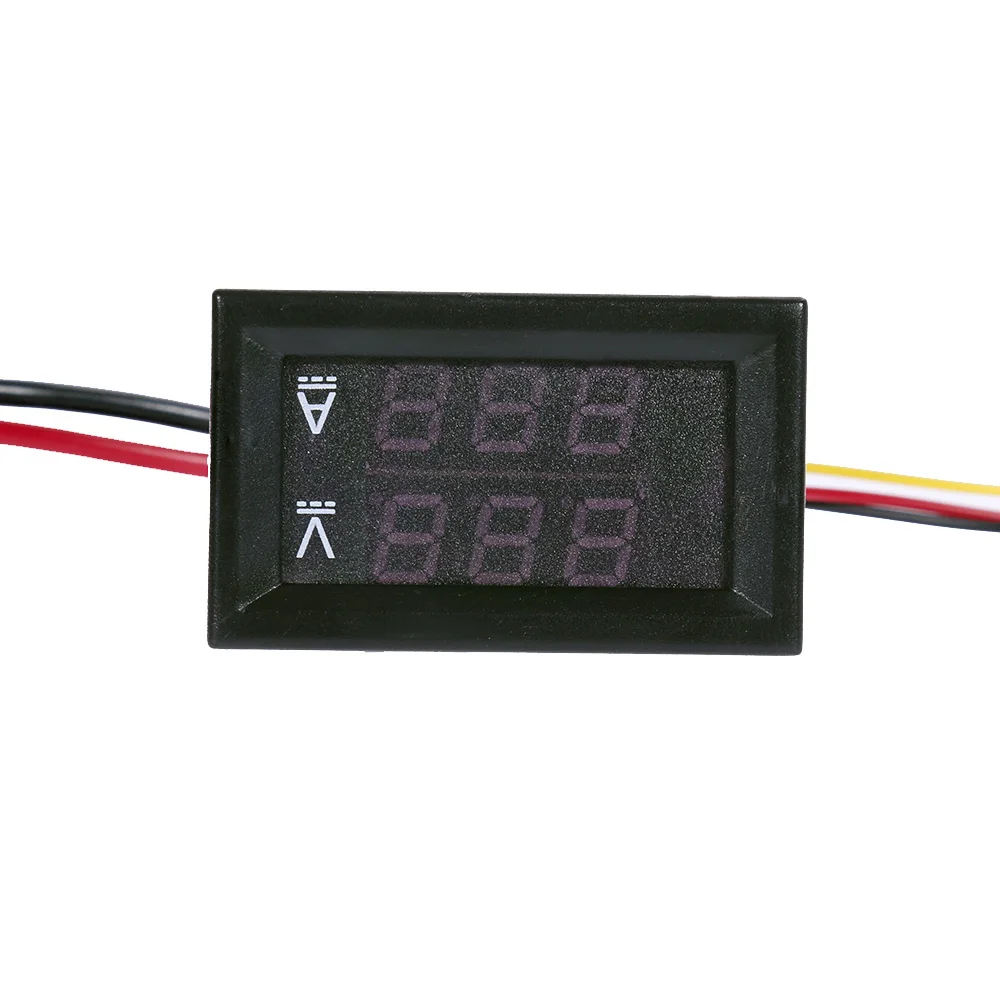 Мини цифровой 0,56 дюймов Вольтметр Амперметр постоянного тока 100V 10A вольтметр переменного тока метр тестер Красный светодиодный Дисплей