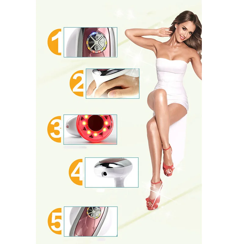 Portable RF Ultrasonic Cavitation LED Radio Frequency Slimming Massager Machine Fat Burner Anti Cellulite Lipo Skin Lifting | Красота и