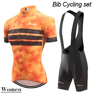 Bib Cycling Set Phtxolue женские майки для велоспорта комплект Майо Ropa Ciclismo горный велосипед одежда для велоспорта комплект для велоспорта - Цвет: Bib Cycling Set