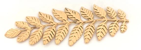 KC Gold Plated BoYuTe 10 шт. 89*32 мм филигрань лист штамповки листового металла серебро золото Diy аксессуары для изготовления ювелирных изделий - Цвет: KC Gold Plated