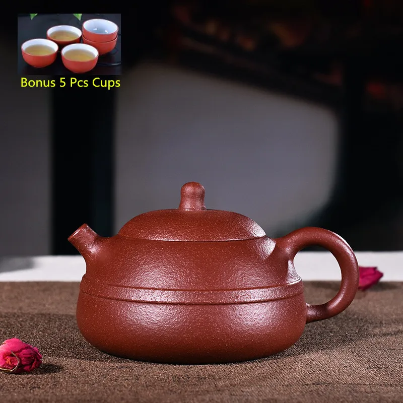 

200ml Yixing Purple Sand Zisha Tea Pot Genuine Pure Hand-made Red Mud Tea Kettle Chinese Kung Fu Teapot Tea Set Free Shipping