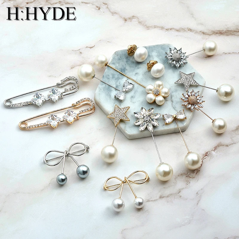 Модные булавки H:HYDE для женщин/девушек Классические очаровательные аксессуары с