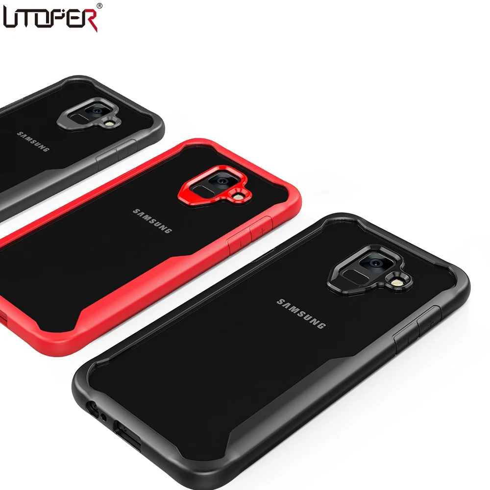 For Samsung A6 2018 Coque Galaxy Plus Transparent Shockproof Cover Case |