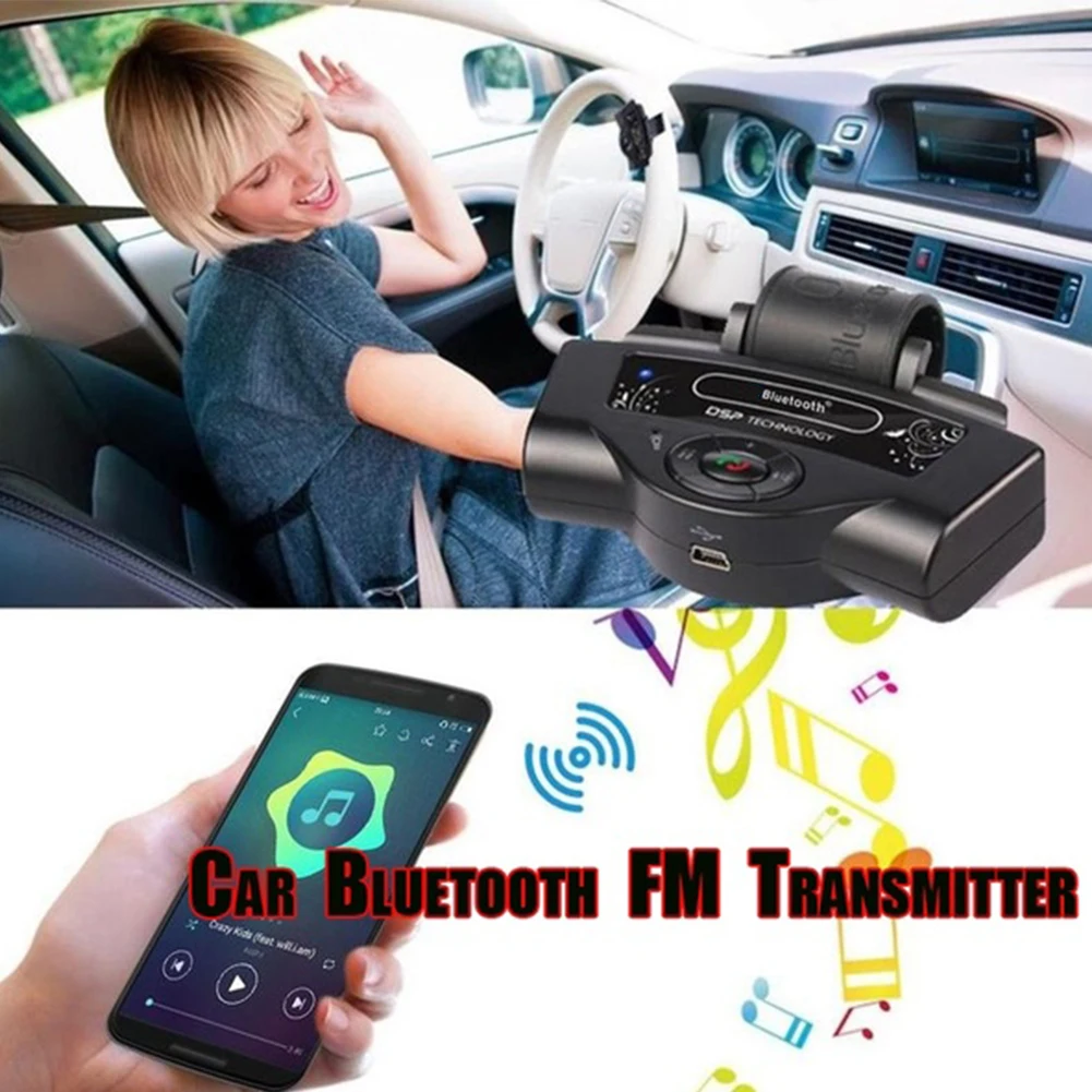 Авто аксессуары Портативный громкой Bluetooth автомобильный комплект рулевое колесо