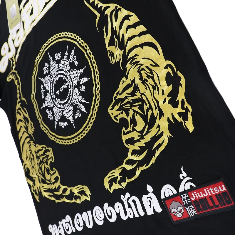 ROLLHO бокс Thailand Thai Thailand MMA Бокс Спорт тайский боксерский бой толстовки бокс тайские колготки mма, боксерский тренажерный зал Футболка