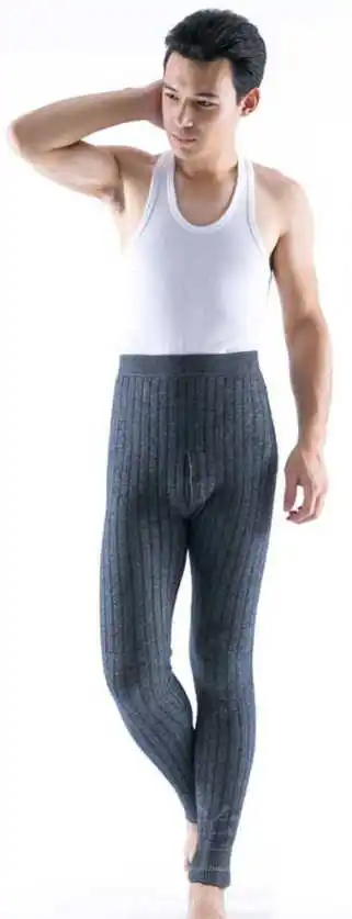 men dark Grey Новые мужские осенние и зимние трендовые теплые леггинсы женские эластичные кашемировые повседневные штаны модные ребристые брюки - Цвет: men dark Grey