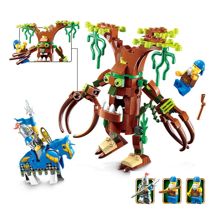 141 шт. хит продаж развивающий строительный блок Война славы Замок рыцаря