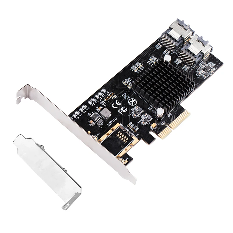 H1111Z добавить на карты PCI E/PCIE SATA Express контроллер PCIE 3 0 8 портовый адаптер расширения