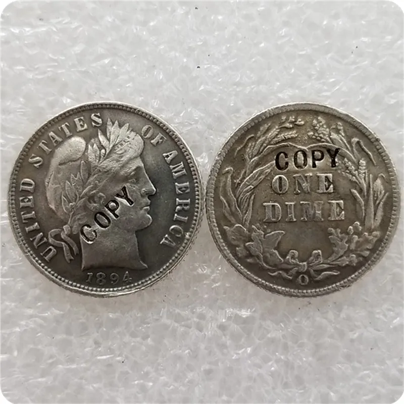США 1894 P S O Barber Liberty Head Dime копия памятных монет Реплика медаль коллекционные