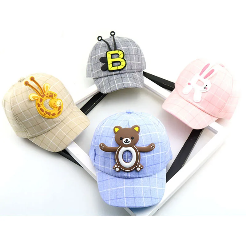 Snapback Baby Hat Baseball Cap Newborn Photography Props Boy and Girls Cartoon Summer Animal Adumbral Hats for Kids 2019 | Спорт и