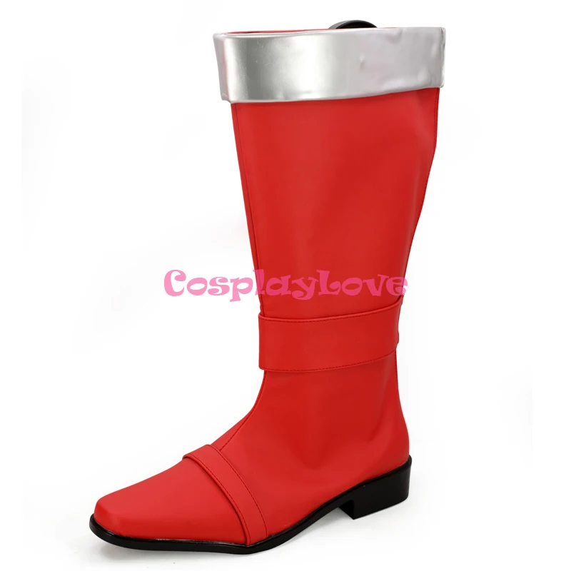 Cosplay Love Super Sentai красная обувь для косплея UCHU SENTAI KYURANGER Stinger длинные сапоги на заказ |