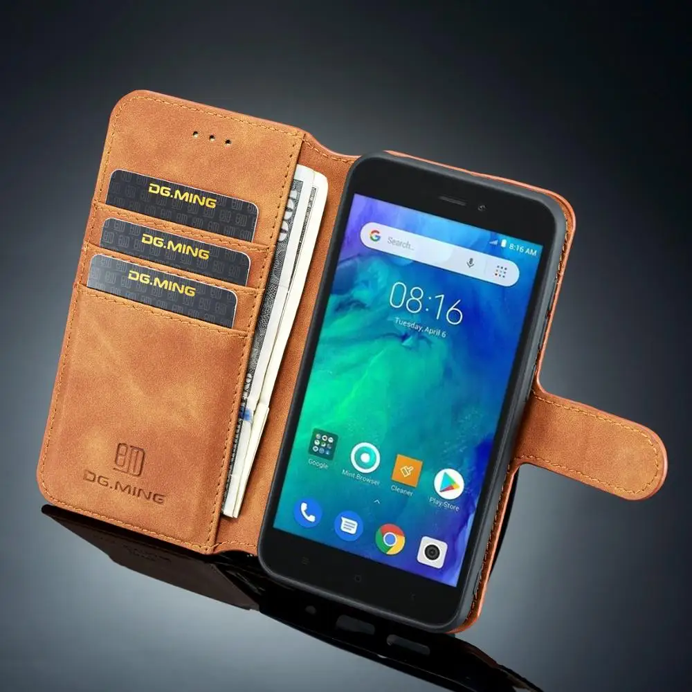 Винтажный Классический чехол кошелек DG.Ming из искусственной кожи для Xiaomi Redmi