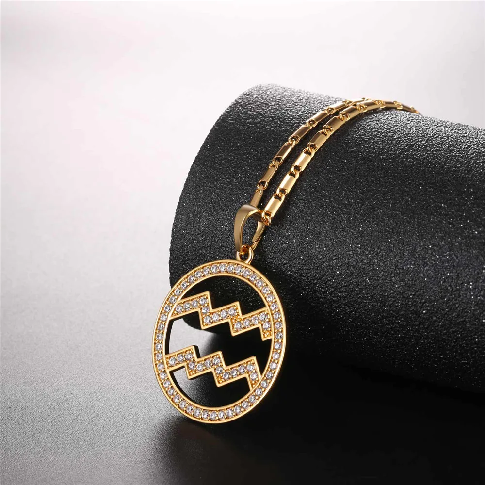 2017 кулоны со знаками Зодиака Водолей ожерелье с подвеской простое