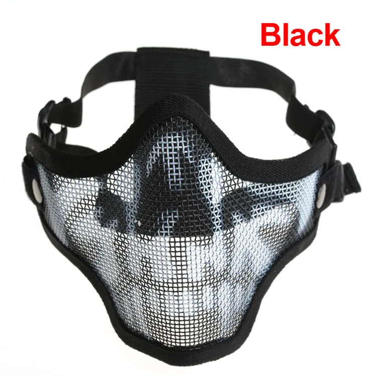 Защитная полулицевая маска в виде черепа с Aajustable Strap Airsoft Gear пейнтбольные маски|mask