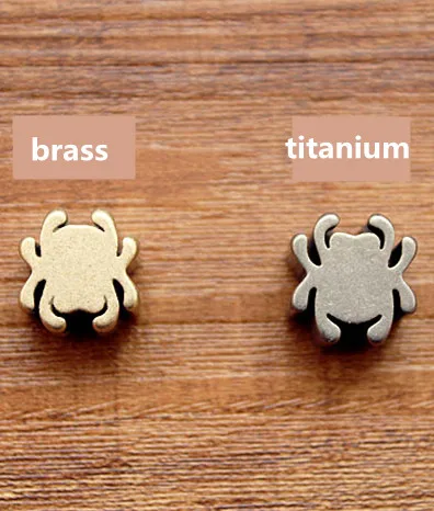 Паракорд сделай сам латунные/TC4 титановые бусы на веревочке металлический