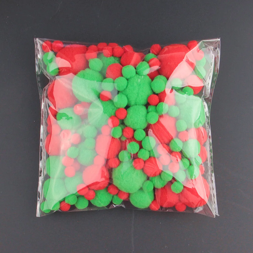 0119 mix size 50 г, 8-30 мм, разноцветные помпоны разных размеров, мягкие помпоны, помпоны для детей, игрушки, украшения для свадебной вечеринки, аксессуары для творчества - Цвет: 0119 mix size