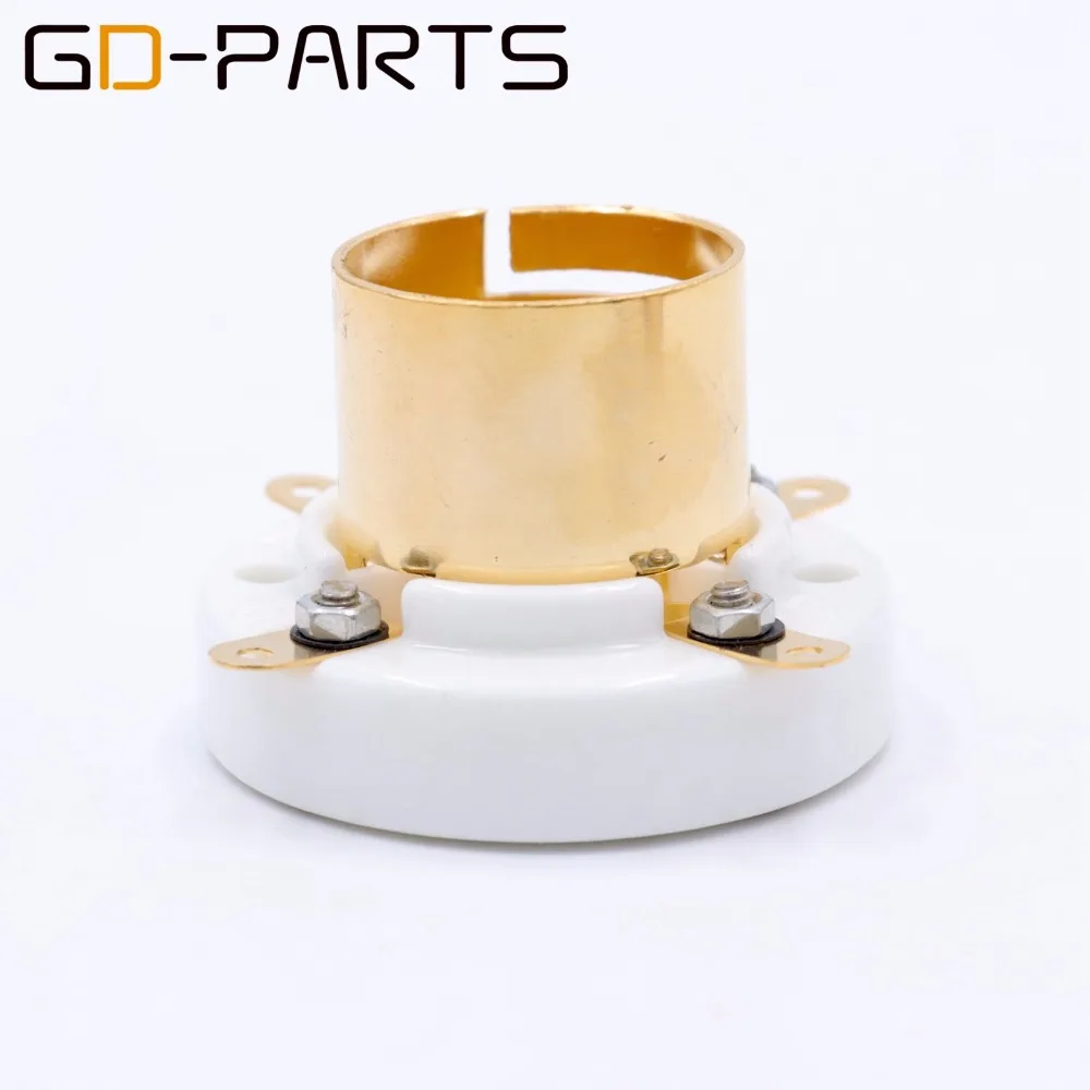GD-PARTS 1 шт. S4U Средний штык 4pin керамическая трубка гнездо для 813 811 300B 2A3 274A 71A 866 Hifi винтажное аудио позолоченное серебро