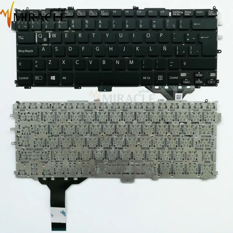 Клавиатура для Sony LA латинская VAIO Pro13 SVP13 SVP13A SVP132A SVP13219SCB SVP132A1CT SVP132 SVP132A16L black 9Z.N9QBF 01E