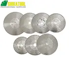SHDIATOOL 1 шт. алмазный отрезной диск с электролитическим покрытием и шлифовальные лезвия обе стороны покрытый алмазами диск для резки мрамора Гранит Пилы