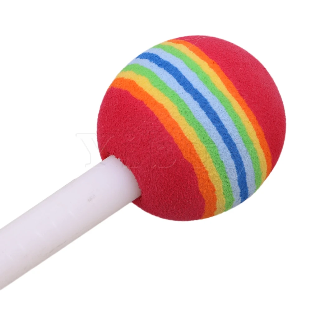 

Yibuy 10pcs Lollipop Drum Education Toys for Kid and Baby with Mallet 7.9 Inch