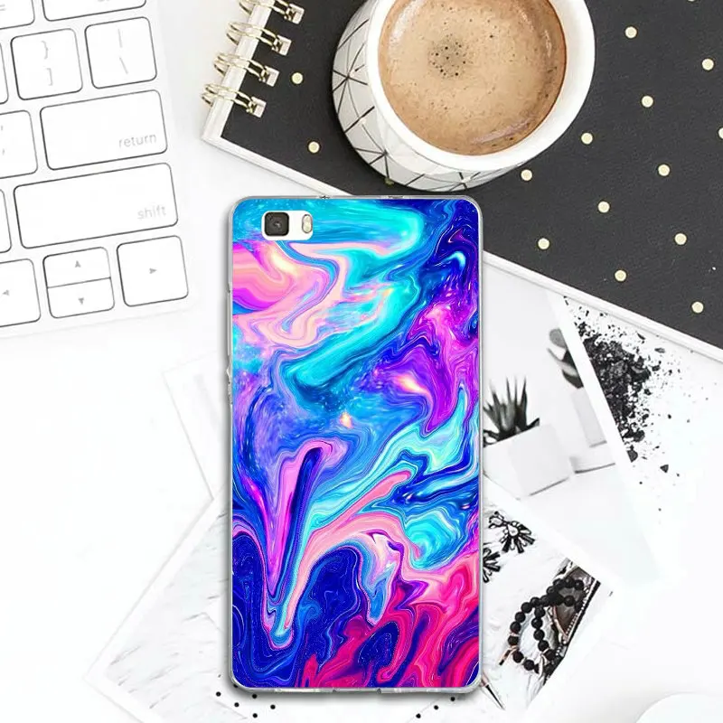 Агат минерал драгоценного камня мягкие мобильные чехлы для телефонов huawei P8 P9 P10 P20