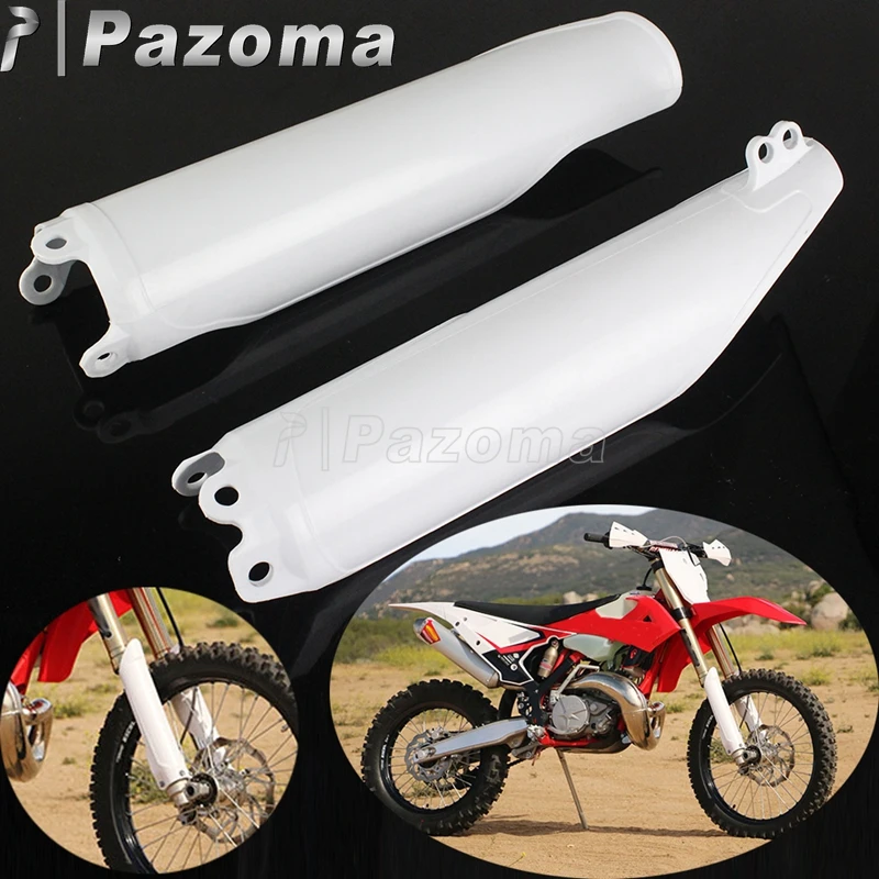 Белые защитные накладки на вилки для внедорожников мотоциклов Honda CR125 CR250 CR500 93-07