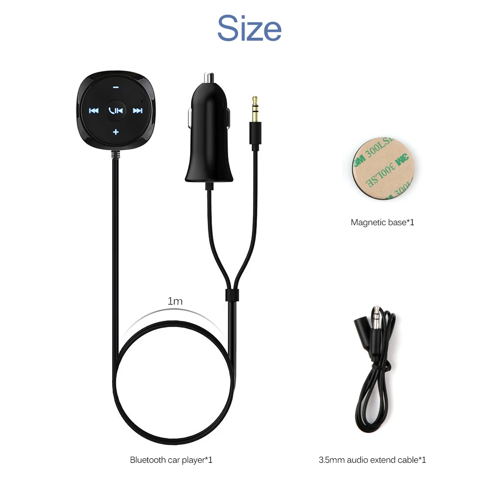 Onever Handsfree Bluetooth Автомобильный MP3 плеер 3 5 мм AUX аудио A2DP музыкальный приемник