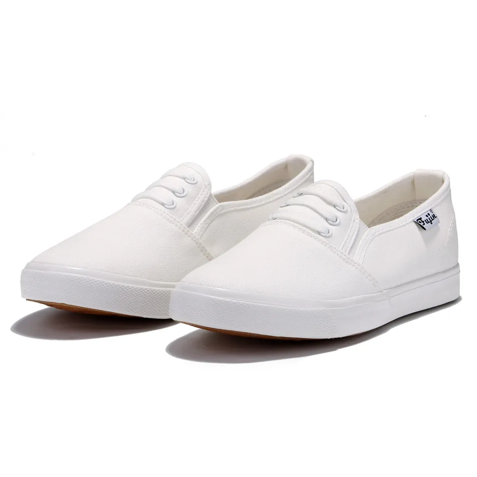 Fujin/парусиновая обувь Женская chaussures femmes Повседневная Удобная парусиновая на