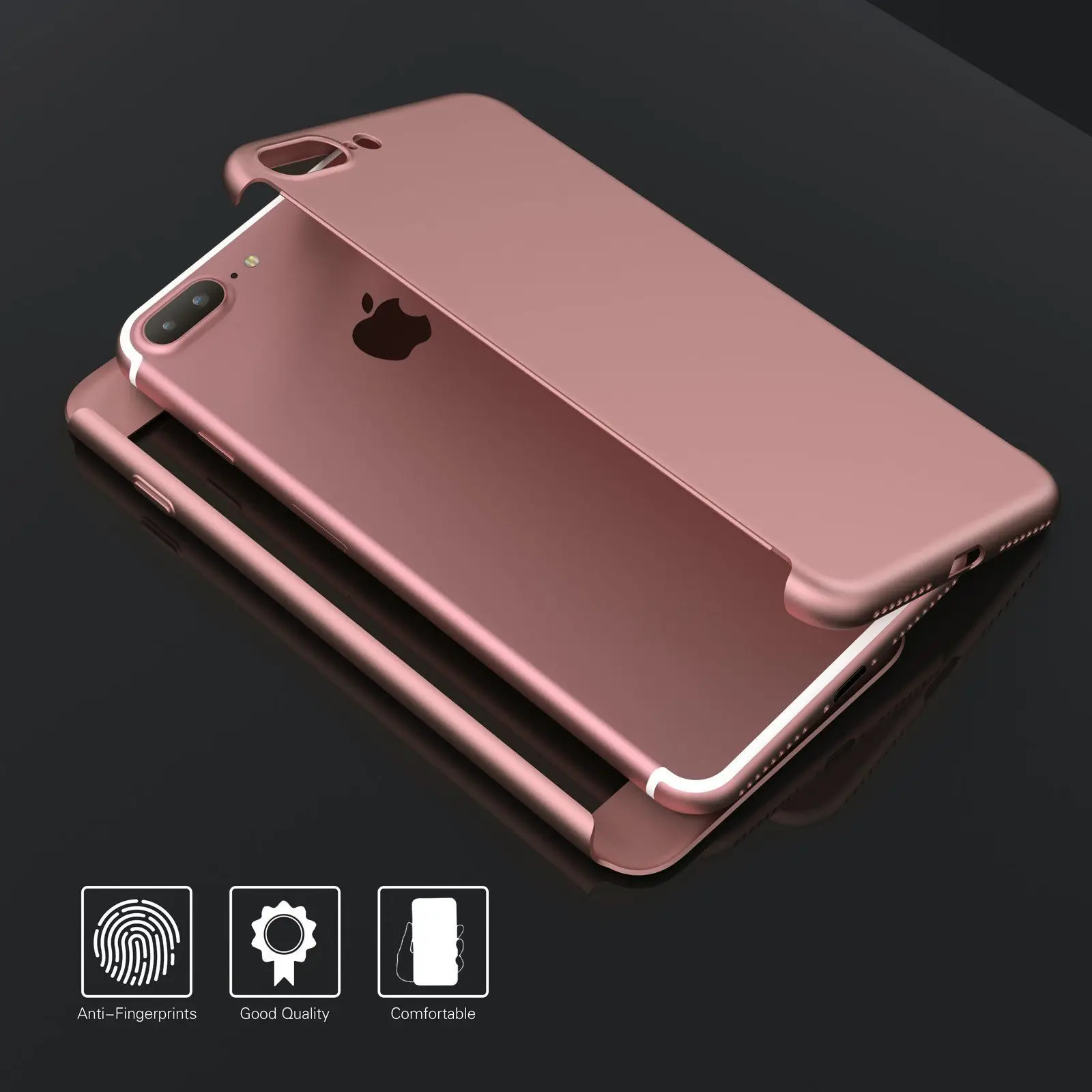HOPCHAM чехол для телефона 360 полная защита iPhone 8 7 Plus 6 6s Чехол 5 5S SE X 10 полное покрытие