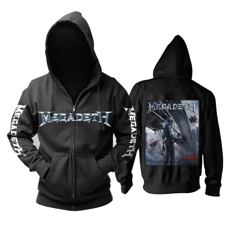 19 25 дизайнов Megadeth рок черные толстовки оболочка куртка трэш металлический Свитшот 3D Череп Кость Sudadera молния флисовая верхняя одежда - Цвет: 19